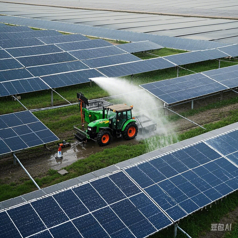 Aplicación de componentes clave en máquinas de limpieza fotovoltaica