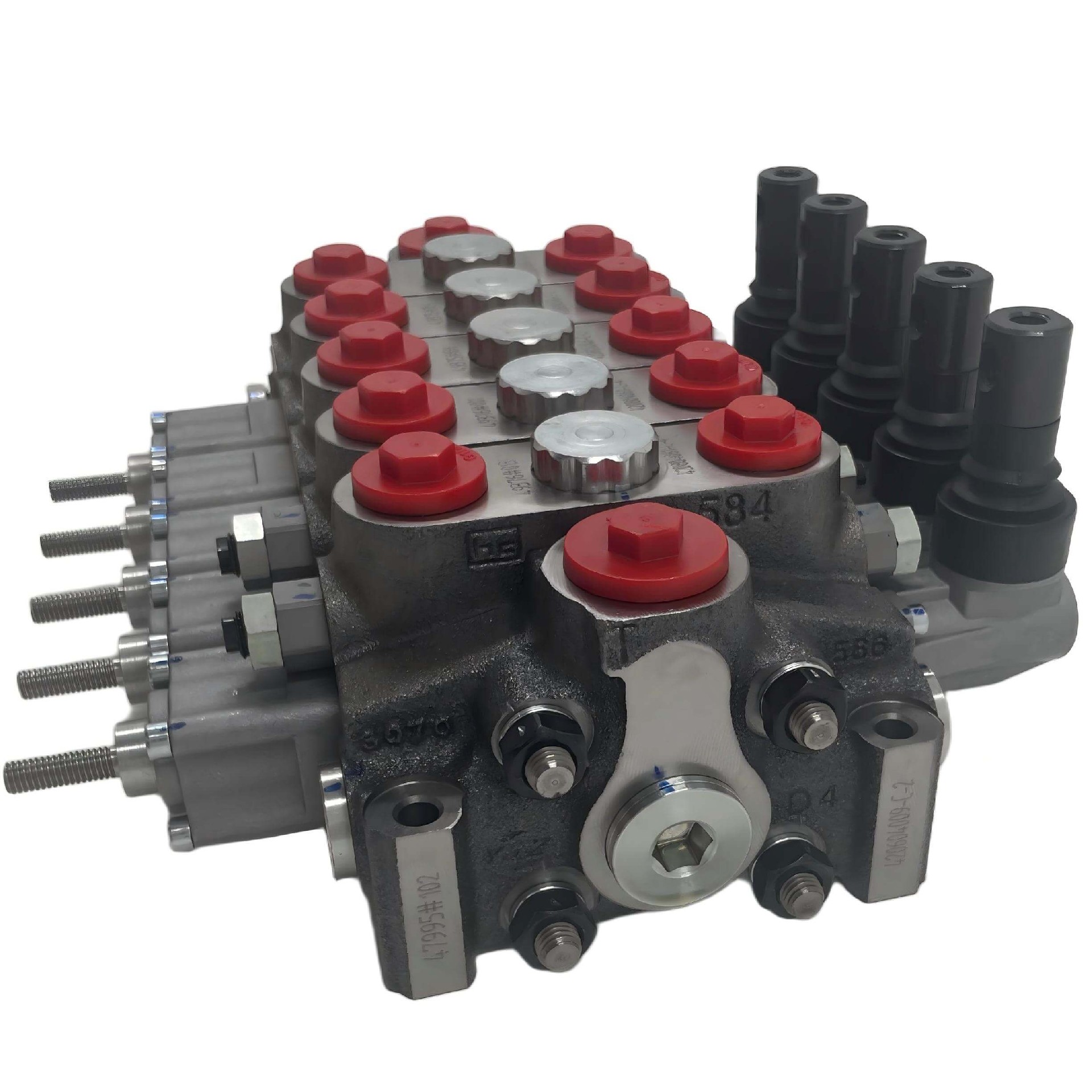 Hydrocontrol HC-D4/5-IL009(210)AG04 W002AH001F001A-TJ AG05 Válvula direccional seccional manual Válvula de control hidráulico operada por palanca de 5 carretes.jpg