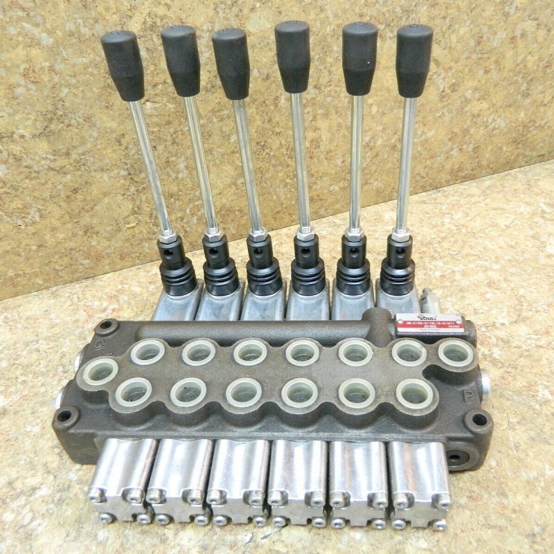 Válvula de control hidráulico monobloque de doble acción con centro cerrado MB-3 de YOULI para maquinaria móvil y equipos industriales
