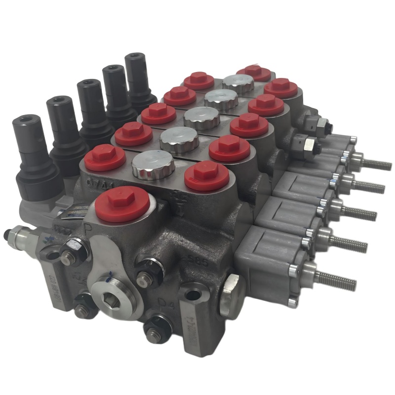 Banco de válvulas direccionales hidráulicas seccionales Hydrocontrol HC-D4/5-IL009(160)AG04 W002AH001F013A-TJ AG05 para sistemas hidráulicos de maquinaria móvil.